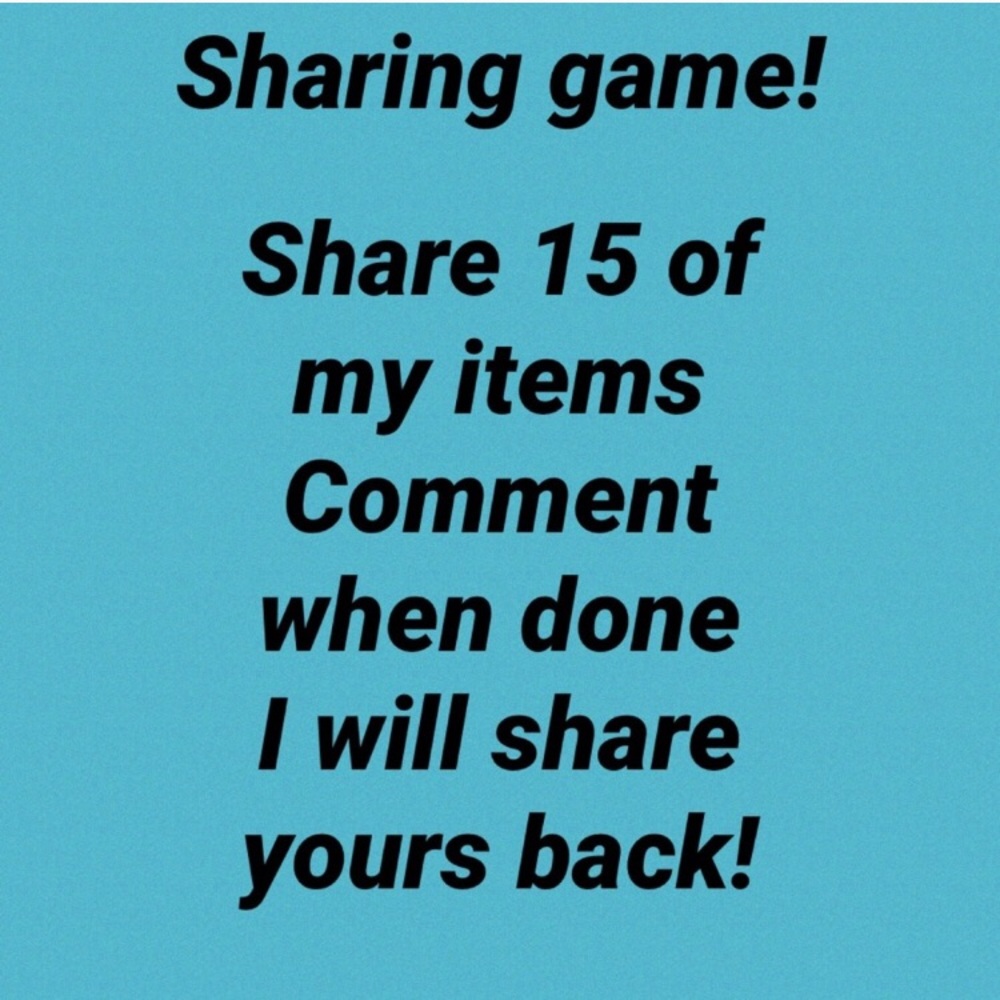 Share 15 of my items and then comment done